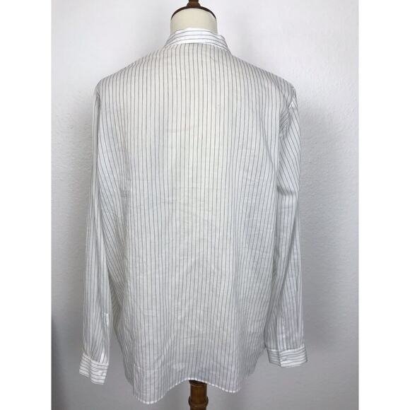 Liviana Conti Top Multicolor Striped Semi Sheer Pullover - Picture 7 of 11